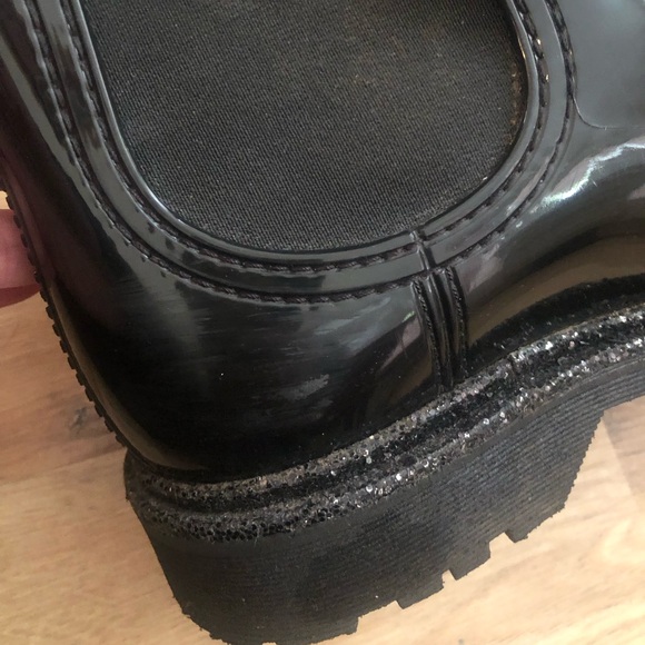 LEMON JELLEY Anlke Boots Sprarkly Shiny Rain Boots Size 40 or An 8/8.5 GUC - Picture 7 of 11